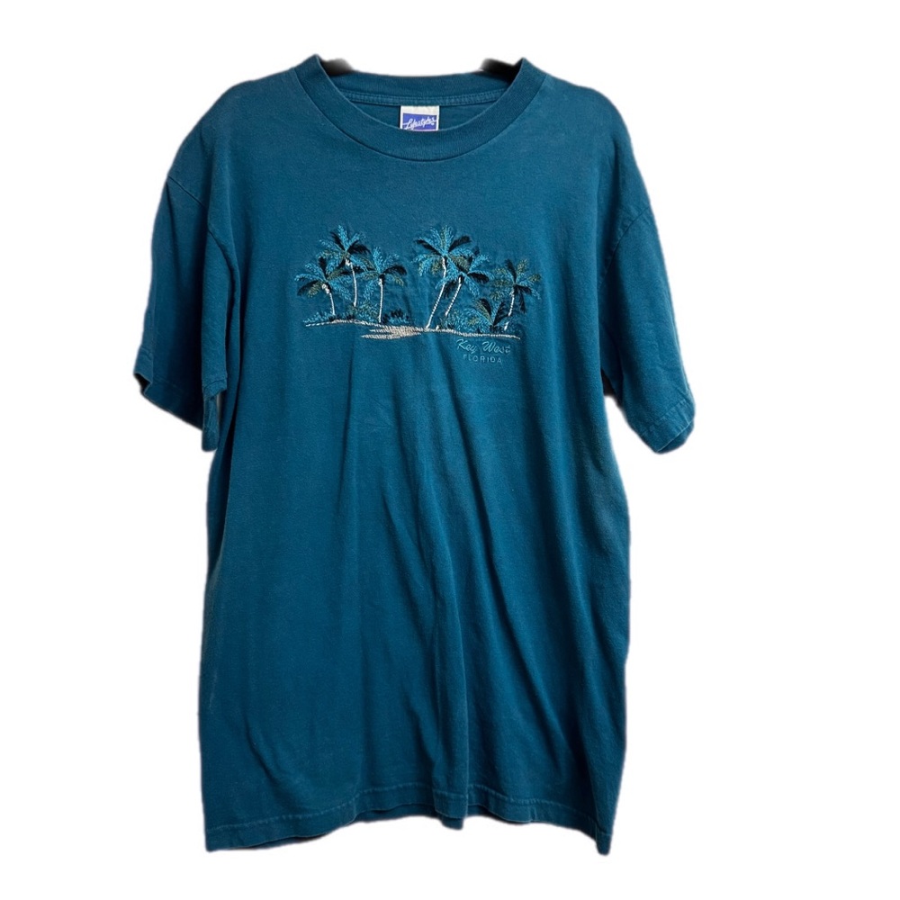 Vintage 90’s Lifestyles Resort Wear Key West Embroidered t shirt size L